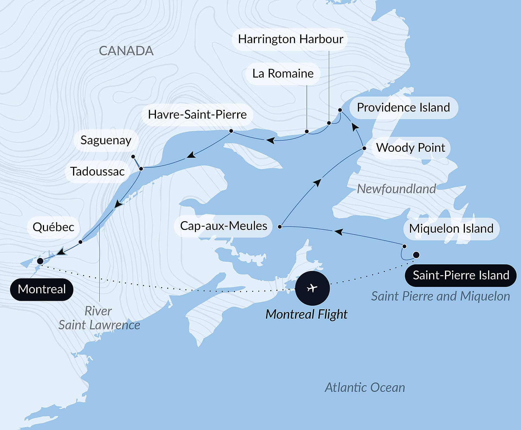 Exploration along Saint Lawrence