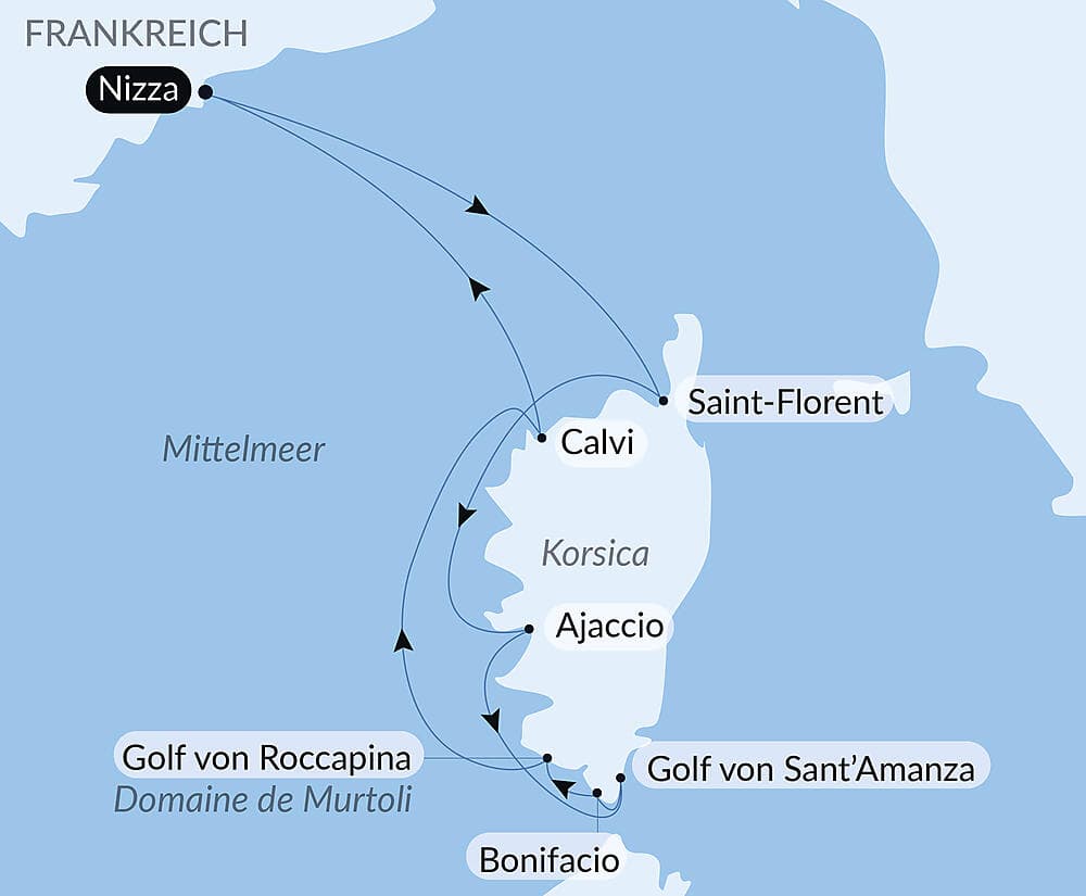 Corsican Shores, Under Sail Aboard Le Ponant null