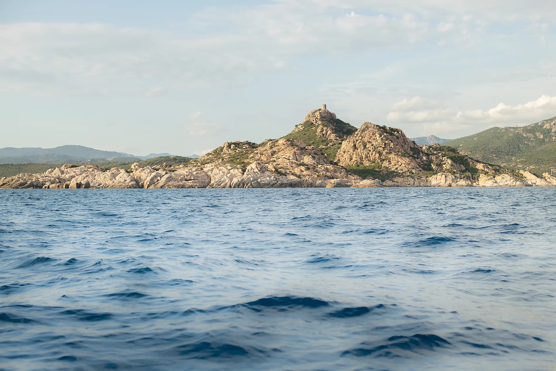 Corsican shores, under Sail Aboard Le Ponant