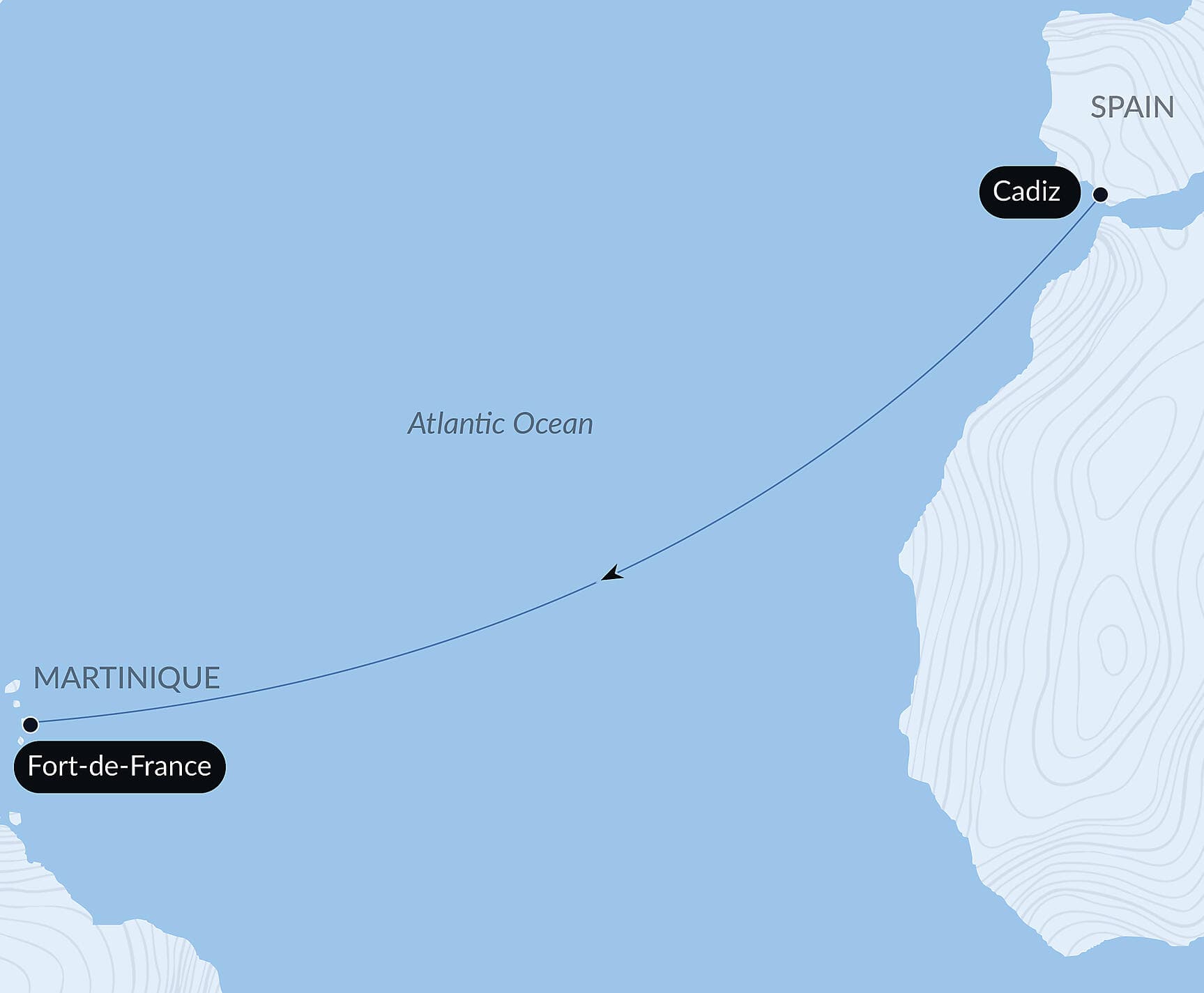 Ocean Voyage: Cadiz - Fort de France